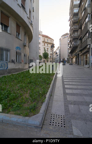 Belgrad, Serbien - Mai 03, 2018: in der Früh auf carice Milice Straße Stockfoto