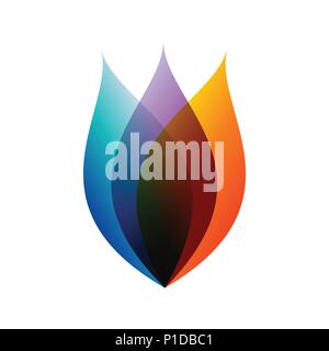 Beauty Brunnen Blume Vektor Symbol Grafik Logo Design Template Stock Vektor