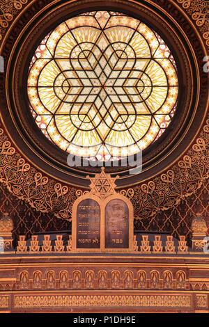 Tschechische Republik, Prag, Josefov, Spanische Synagoge, Interieur, Stockfoto