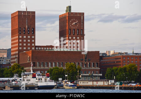 Oslo City Hall (Rådhus), Norwegen Stockfoto