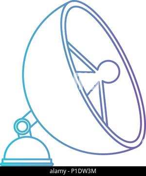 Sat antena isolierte Symbol Stock Vektor
