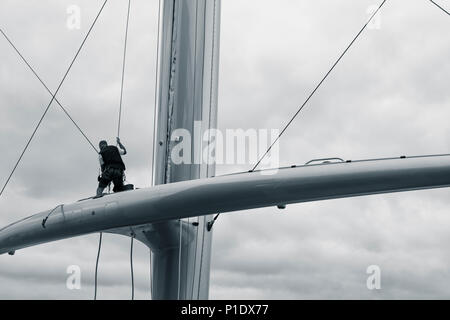 Luxus Super Yacht, Maltese Falcon. Stockfoto