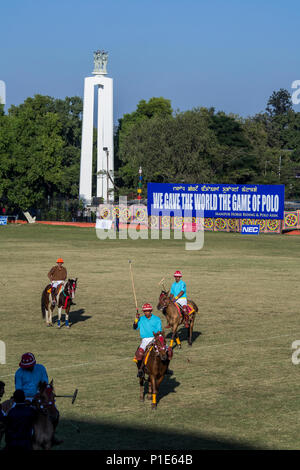 Manipur, Indien. Polo Match Stockfoto