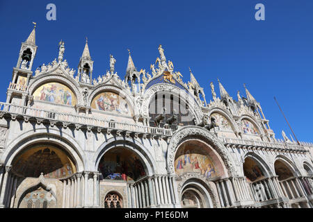 Venedig Italien weiten Blick von der Basilika von Saint Mark Stockfoto