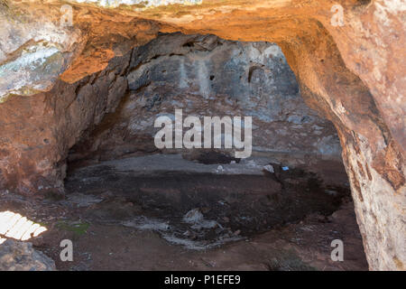 Historische höhlen Cuevas del Caballero, Gran Canaria, Kanarische Inseln, Spanien Stockfoto