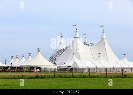 Cavalia Odysseo Big Top Zelt, Winnipeg, Manitoba, Kanada. Stockfoto