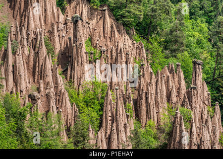 Erdpyramiden, Ritten - Ritten, Trentino Alto Adige - Südtirol, Italien Stockfoto