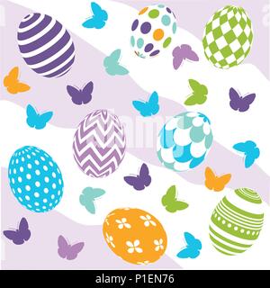 Nahtlose Ostern Muster Stock Vektor