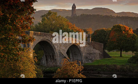 Europa, Schottland, Vereinigtes Königreich, England, Landschaft, Stirling Bridge,, Europa, Schottland, Grossbritannien, Landschaft Stockfoto