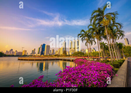 See The Palazzo in der benjakitti Park in Bangkok, Thailand gelegen Stockfoto