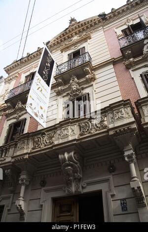 Spanien - Valencia autonome Region-Vinalopó (Kreis) - Alicante. Novelda; Casa/Museo Modernista; fachada. Stockfoto