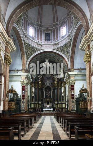 Spanien - Valencia autonome Region - Baix Vinalopó (Kreis) - Alicante. Aspe, Iglesia de la Virgen del Socorro (barroca, siglo XVII). Stockfoto