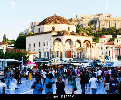 Tsisdarakis Moschee in Monastiraki, Athen, Griechenland. Stockfoto