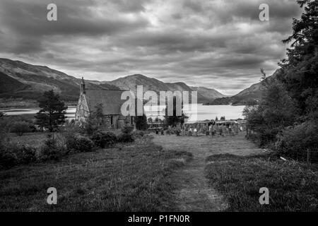 St. John's Church, Ballachulish in Schottland. Stein gebaut. Stockfoto