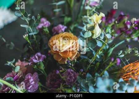 Nahaufnahme von einem Blumenstrauß Stockfoto