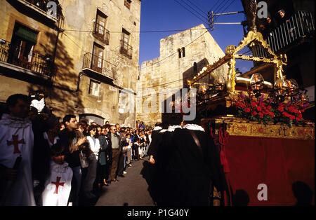 Spanien - Katalonien - Tarragonès (Kreis) - TARRAGONA. Setmana/Semana Santa/procesión. Stockfoto