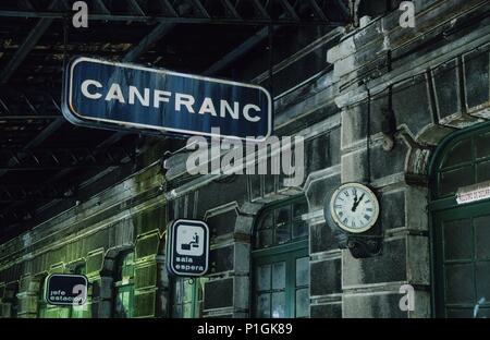 Canfranc Estacion; (Cº de Stgo). Stockfoto