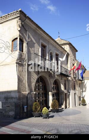 Spanien - El Altiplano (Kreis) - MURCIA. Yecla; Ayuntamiento (renacentista) en la Plaza Mayor. Stockfoto