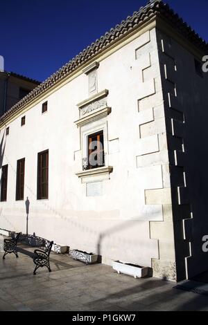 Spanien - El Altiplano (Kreis) - MURCIA. Yecla; Casa de Los Alarcos (renacentista). Stockfoto