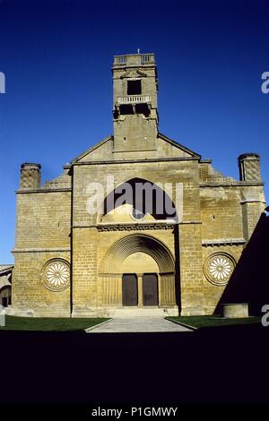 Monasterio de la Oliva, portada. Stockfoto