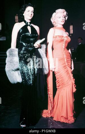 Original Film Titel: Blondinen bevorzugt. Englischer Titel: Blondinen bevorzugt. Regisseur: Howard Hawks. Jahr: 1953. Stars: Marilyn Monroe, Jane Russell. Quelle: 20th Century Fox/Album Stockfoto