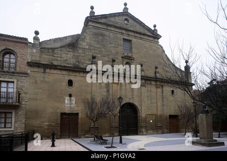 Spanien - Tierra Estella (Kreis) - NAVARRA. Viana; Hospital de Nª Sra. de Gràcia. Stockfoto