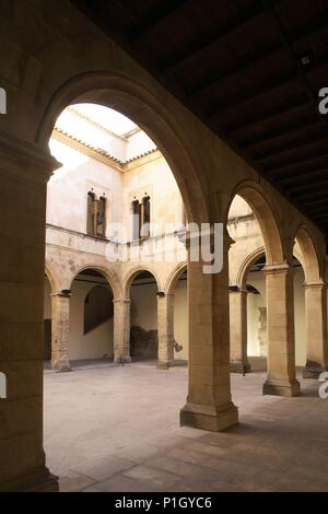 Spanien - Valencia autonome Region - L'Alcoià (Kreis) - Alicante. Onil; Palacio de los De Barones Castalla; Terrasse renacentista. Stockfoto