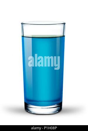 Farbenfrohe Cocktails im Glas Becher mit Eis Stockfoto