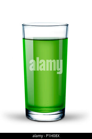 Farbenfrohe Cocktails im Glas Becher mit Eis Stockfoto