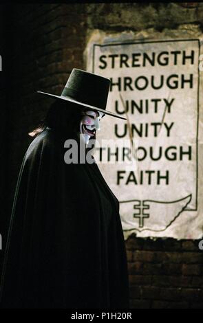 Original Film Titel: V wie Vendetta. Englischer Titel: V wie Vendetta. Regisseur: JAMES MCTEIGUE. Jahr: 2005. Stars: Hugo Weaving. Quelle: WARNER BROS. /APPLEBY, David/Album Stockfoto