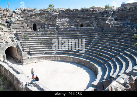 Umm Qais Amphitheater, Jordanien Stockfoto