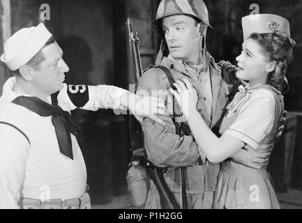 Original Film Titel: IM AUSLAND MIT ZWEI AMIS. Englischer Titel: IM AUSLAND MIT ZWEI AMIS. Jahr: 1944. Stars: WILLIAM BENDIX; HELEN WALKER. Quelle: UNITED ARTISTS/EDWARD SMALL/Album Stockfoto