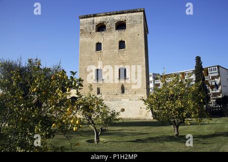 Spanien - Katalonien - Tarragonès (Kreis) - TARRAGONA. Salou, Torre Vella" (gótica Del Siglo XVI). Stockfoto