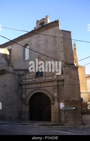 Spanien - Las Bardenas y Tudela (Kreis) - NAVARRA. Cascante, Iglesia de la Victoria. Stockfoto