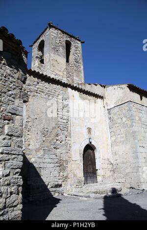 Spanien - Katalonien - Alt Camp (Bezirk) - TARRAGONA. Querol; esglesia/Iglesia Parroquial. Stockfoto