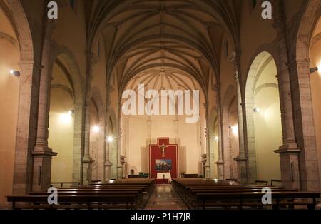 Spanien - Valencia autonome Region - Valle de Ayora (Kreis) - Valencia. Ayora; Iglesia Parroquial de Nª Sra. de la Asunción (Innen gótico). Stockfoto