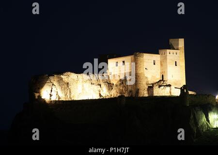 Spanien - Valencia autonome Region - Valle de Ayora (Kreis) - Valencia. Jalance; Castillo mittelalterliche. Stockfoto