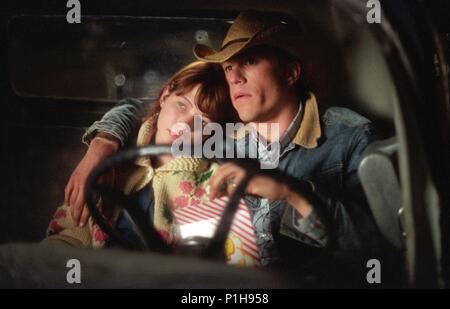 Original Film Titel: Brokeback Mountain. Englischer Titel: Brokeback Mountain. Regisseur: Ang Lee. Jahr: 2005. Stars: Heath Ledger und Michelle Williams. Credit: UNIVERSAL STUDIOS/FRANZÖSISCH, KIMBERLY/Album Stockfoto