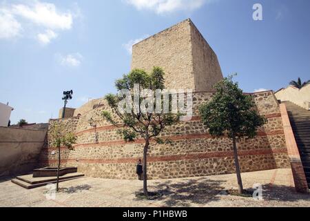 Spanien - Valencia autonome Region - Baix Segura (Kreis) - Alicante. Guardamar de Segura; Castillo árabe. Stockfoto