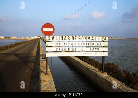 Spanien - Valencia autonome Region - Baix Vinalopó (Kreis) - Alicante. Santa Pola; Salinas/Parque Natural. Stockfoto