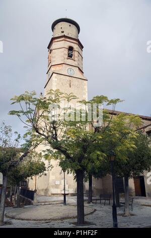 Spanien - Katalonien - Alt Camp (Bezirk) - TARRAGONA. Aliò; Esglesia/Iglesia Parroquial. Stockfoto