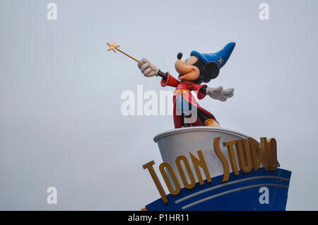 Micky Maus im Disneyland in Paris Stockfoto