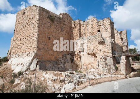 Ajloun Festung. Araber und Kreuzfahrer fort. Jordan. Stockfoto