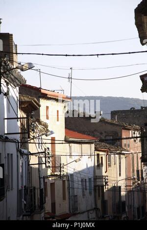 Spanien - ARAGON - Campo de Borja (Kreis) - saragossa Zaragoza. Bulbuente; Calle/arquitectura beliebt. Stockfoto