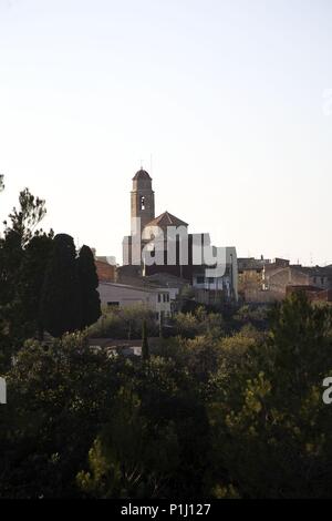 Spanien - Katalonien - Priorat (Bezirk) - TARRAGONA. Els Guiamets; Iglesia/Esglesia. Stockfoto