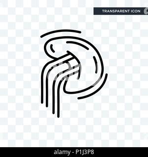 Die Milz vektor Icon auf transparentem Hintergrund isoliert, menschliche Milz logo Konzept Stock Vektor