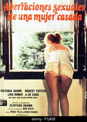 Original Film Titel: ABERRACIONES SEXUALES DE UNA MUJER CASADA. Englischer Titel: ABERRACIONES SEXUALES DE UNA MUJER CASADA. Regisseur: Jesus Franco. Jahr: 1981. Credit: SONORA FILME/Album Stockfoto