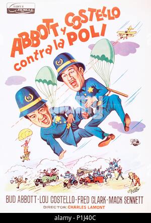 Original Film Titel: Abbott und Costello TREFFEN DIE KEYSTONE KOPS. Englischer Titel: Abbott und Costello TREFFEN DIE KEYSTONE KOPS. Regisseur: Charles Lamont. Jahr: 1955. Quelle: UNIVERSAL INTERNATIONAL/Album Stockfoto