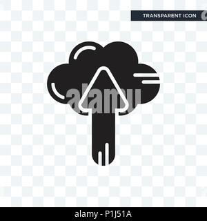 Cloud Computing vektor Icon auf transparentem Hintergrund isoliert, Cloud Computing logo Konzept Stock Vektor