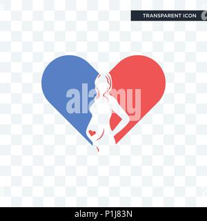 Frauenarzt vektor Icon auf transparentem Hintergrund isoliert, Frauenarzt logo Konzept Stock Vektor